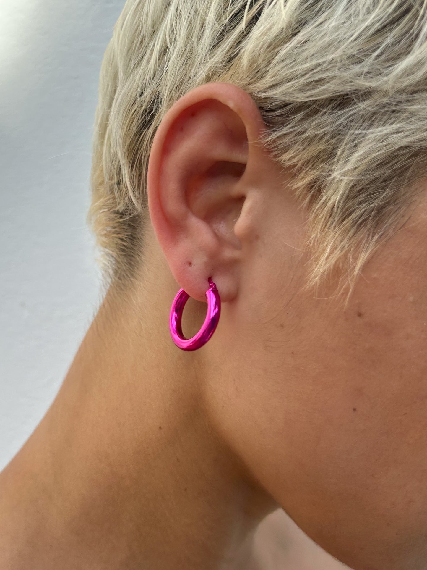 Big Serving Hoops - Fuschia